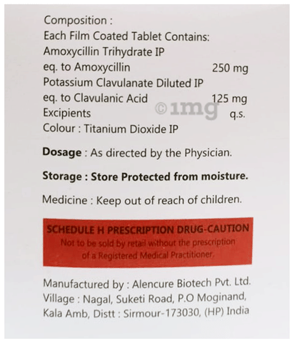 Amsclavid-CV 375 Tablet image