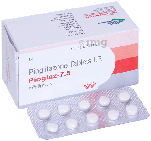 Pioglaz 7.5mg Tablet image