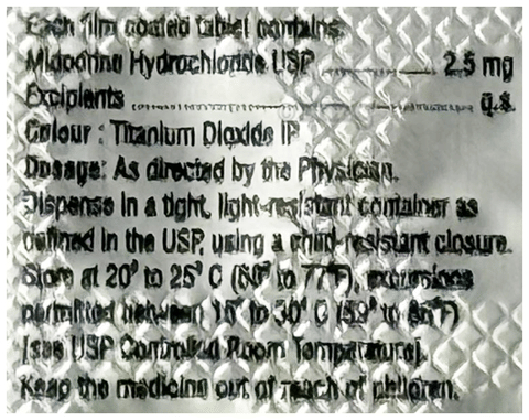 Midotril 2.5mg Tablet image