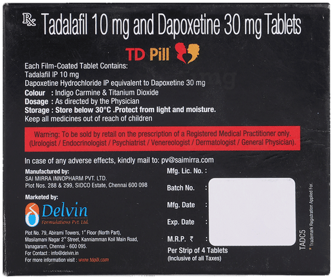 TD Pill Tablet image TD Pill Tablet image
