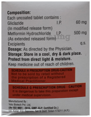 Theamet GZ 60/500 Tablet ER