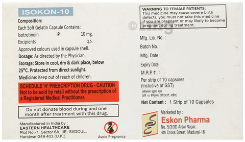 Isokon 10mg Capsule image Isokon 10mg Capsule image