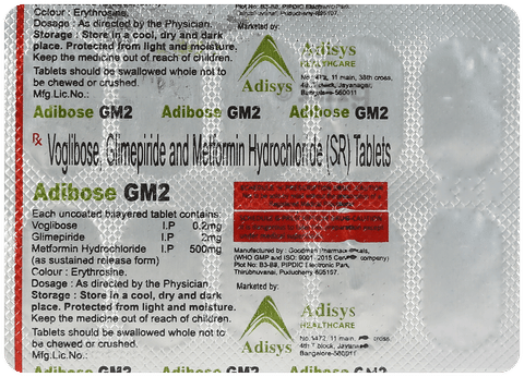 Adibose GM2 Tablet SR image Adibose GM2 Tablet SR image