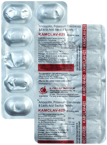 Kamclav 625 Tablet image