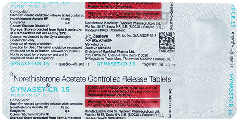 Gynaset-CR 15 Tablet image Gynaset-CR 15 Tablet image