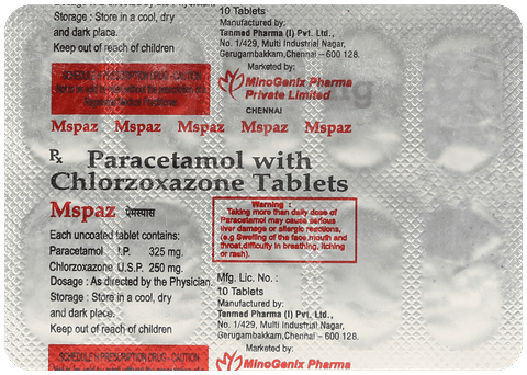 Mspaz 325mg/250mg Tablet image Mspaz 325mg/250mg Tablet image