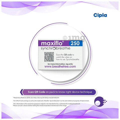 Maxiflo Synchrobreathe 6mcg/250mcg Inhaler image