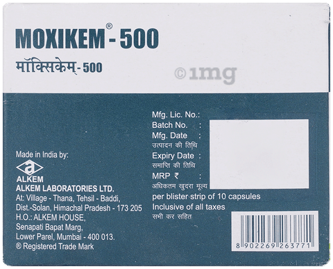 Moxikem 500mg Capsule image Moxikem 500mg Capsule image