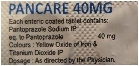 Pancare 40mg Tablet image