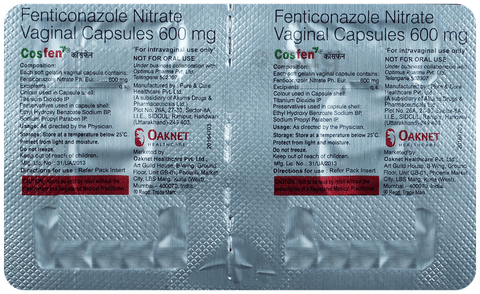 Cosfen Vaginal Capsule image Cosfen Vaginal Capsule image