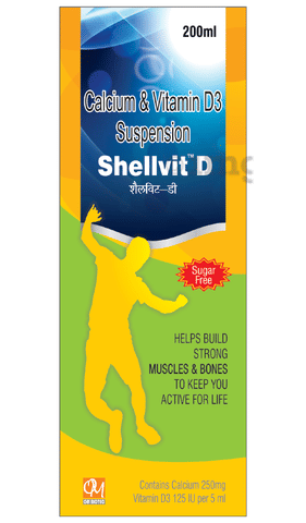 Shellvit D Oral Suspension Sugar Free image Shellvit D Oral Suspension Sugar Free image