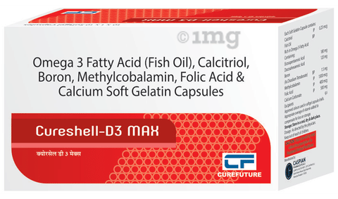 Cureshell-D3 Max Soft Gelatin Capsule image