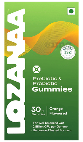 Lozanaa Prebiotic & Probiotic Orange: Buy box of 30.0 gummies at