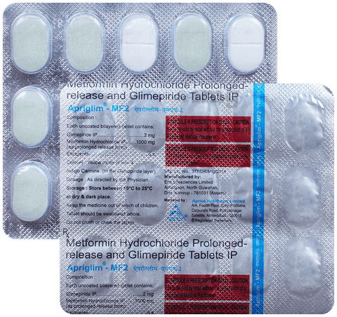 Apriglim-MF 2 Tablet PR image Apriglim-MF 2 Tablet PR image