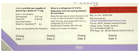 Semaneo 1.7mg Injection Combipack image Semaneo 1.7mg Injection Combipack image