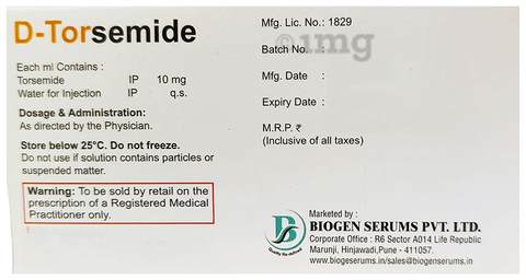 D-Torsemide Injection