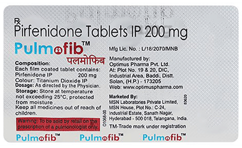Pulmofib 200mg Tablet image Pulmofib 200mg Tablet image
