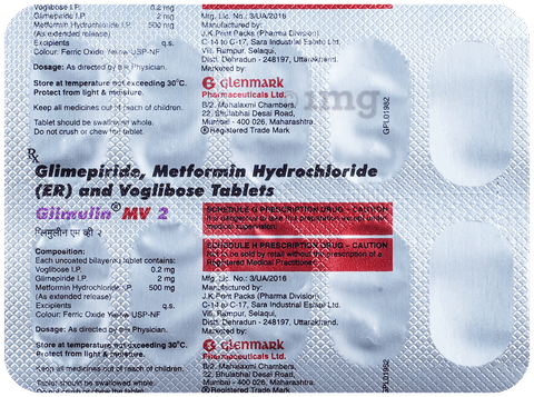 Glimulin MV 2 Tablet ER image Glimulin MV 2 Tablet ER image
