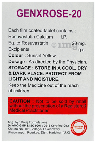 Genxrose 20 Tablet image