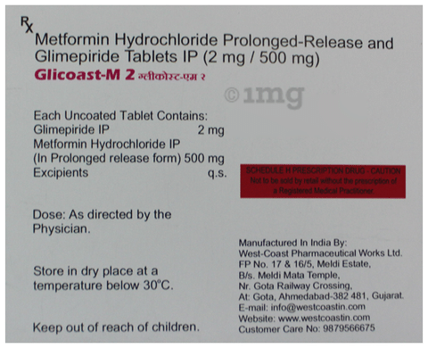 Glicoast-M 2 Tablet PR