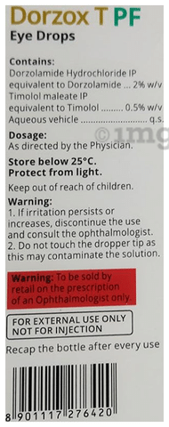 Dorzox T  PF Eye Drop