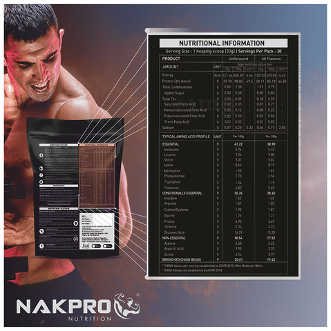 Nakpro Nutrition Whey Platinum Protein Isolate for Muscle Recovery