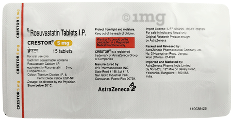Crestor 5mg Tablet image