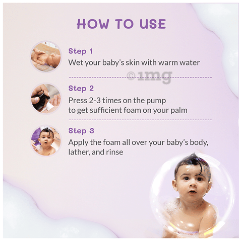 Areoveda Baby Head-To-Toe Foam Wash I Gentle, Tear-Free Formula