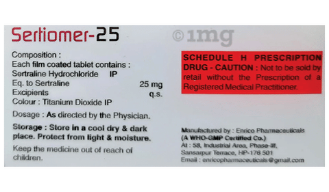 Sertiomer 25 Tablet image