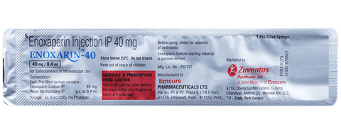 Enoxarin 40 Injection image Enoxarin 40 Injection image