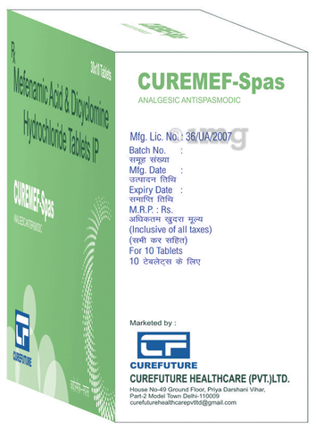 Curemef-Spas Tablet image