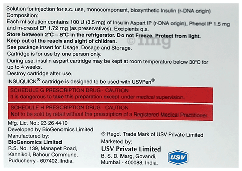 InsuQuick Cartridge (3ml each) image InsuQuick Cartridge (3ml each) image