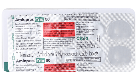 Amlopres Trio 80 Tablet image Amlopres Trio 80 Tablet image