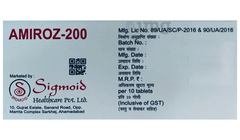 Amiroz 200 Tablet image Amiroz 200 Tablet image