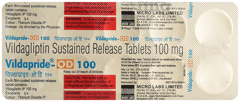 विल्डाप्राइड ओडी 100mg टैबलेट image विल्डाप्राइड ओडी 100mg टैबलेट image
