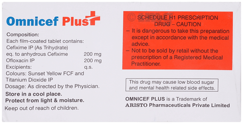 Omnicef Plus 200mg/200mg Tablet image