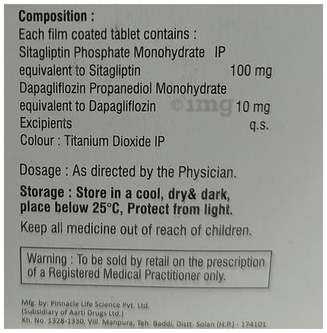 Sitasmart-Dapa 100/10 Tablet