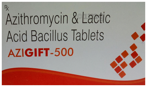 Azigift 500 Tablet image