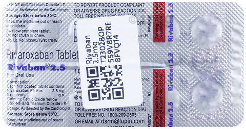 Rivaban 2.5mg Tablet image