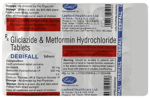 DebiFALL 80mg/500mg Tablet image