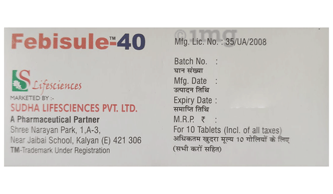 Febisule 40 Tablet image