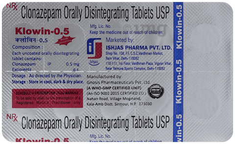 Klowin 0.5mg Tablet image