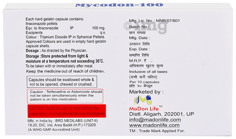 Mycodon 100 Capsule image