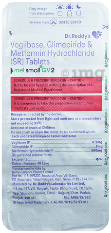 Metsmall GV 2 Tablet SR image