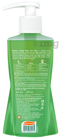 Himalaya purifying neem face wash deals ingredients
