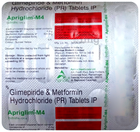 Apriglim-M 4 Tablet PR image