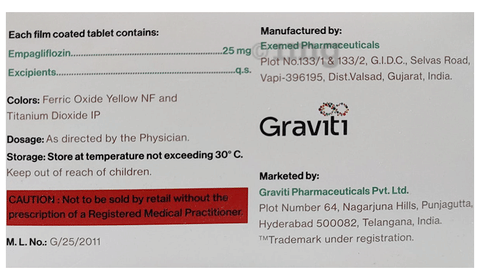 Empagrav 25 Tablet image