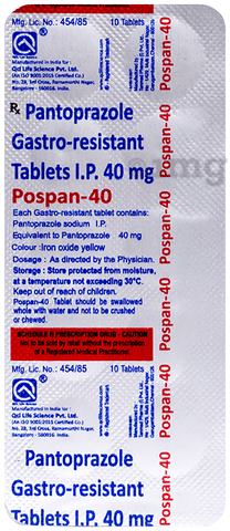Pospan 40 Tablet image Pospan 40 Tablet image