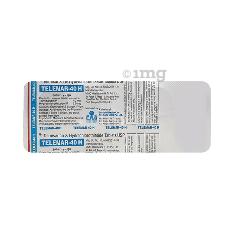 Telemar H 40mg Tablet image Telemar H 40mg Tablet image