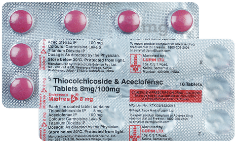 Miofree A 8mg Tablet image Miofree A 8mg Tablet image